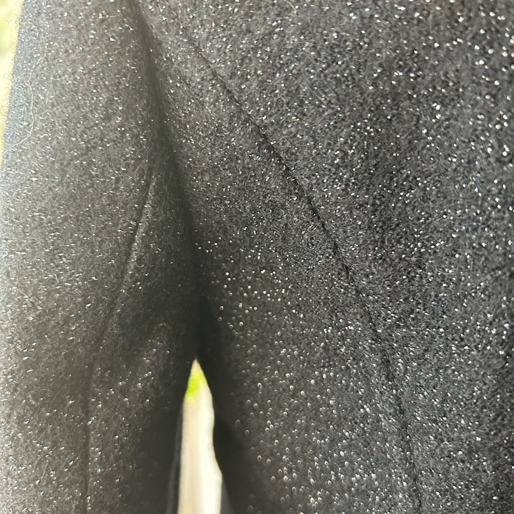 Talbots petite jacket blazer black metallic long sleeves - Picture 6 of 13